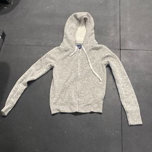 American eagle white and grey jacket